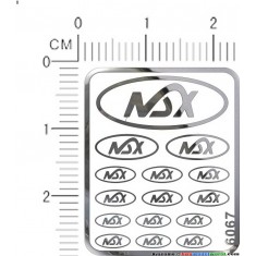 NSX Metal Logo Stickers Vol.2 for 1/12, 1/18, 1/20, 1/24, 1/43 Scales
