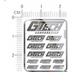 Gtech Metal Logo Stickers for 1/12, 1/18, 1/20, 1/24, 1/43 Scales