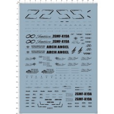 Decals for PG ZGMF-X19A Infinite Justice Gundam