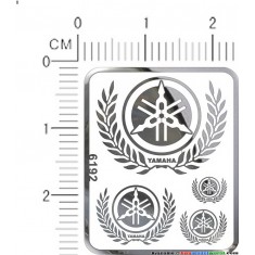 Yamaha Metal Logo Stickers Vo.4 for 1/12, 1/18, 1/20, 1/24, 1/43 Scales