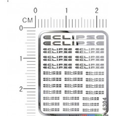 Eclipse Metal Logo Stickers for 1/12, 1/18, 1/20, 1/24, 1/43 Scales
