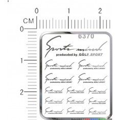 Sports Mind Golf Sport Metal Logo Stickers for 1/12, 1/18, 1/20, 1/24, 1/43 Scal
