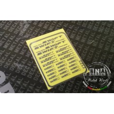 Suzuki Sport Swift Metal Logo Stickers for 1/12, 1/18, 1/20, 1/24, 1/43 Scales