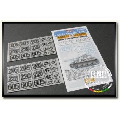 1/35 Paint Mask - LSSAH Panzer.IV Ausf.G Kharkov Numbers (Set A)