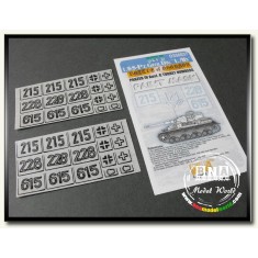 1/35 Paint Mask - LSSAH Panzer.IV Ausf.G Kharkov Numbers (Set B)
