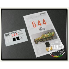 Decals for 1/35 Flammpanzerwagen SdKfz.251/16 Ausf. D