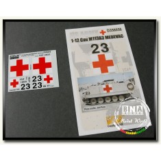 Decals for 1/35 1-12 Cav M113A3 Medevac (OIF)