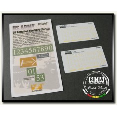 Decals for 1/35 US Army OIF Battalion Numbers (Part 3)