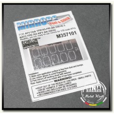 1/35 Adhesive Mirror Film - YPR765-PRI/NATO YPR-765 AIFV Mirrors