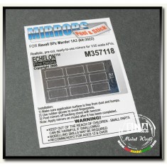 1/35 Adhesive Mirror Film - German SPz Marder 1A3 Mirrors