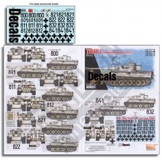 Decals for 1/35 Tiger I Panzerkampfwagen VI Ausf.E  8. SS-PzRgt.2