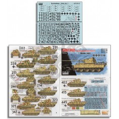 Decals for 1/35 "Batch 2" Pz.Abt.51 Panther Ds Kursk 1943