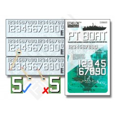 1/35 PT Boat Generic Hull Numbers (Elco 80') Decals