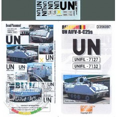 Decals for 1/35 Belgium UN AIFV-B-C25s in Lebanon