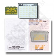 1/35 WWII .50 CAL M2 Ammunition Box Labels (Style 1) Decals