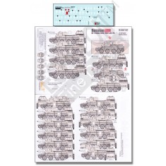 Decals for 1/35 Russian BT-7 Model 1935 &1937 & BT-7M 53rd Tank Regiment