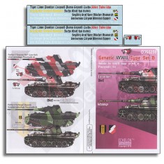 Decals for 1/35 Generic WWII Type Panzerwaffe 46 Set B