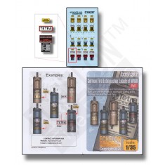 Decals for 1/35 WWII German Fire Extinguisher Labels Part. 1