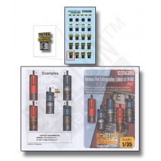 Decals for 1/35 WWII German Fire Extinguisher Labels Part. 2