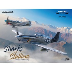 1/48 P-40N Warhawk P-51B/C Mustang ''Sharks and Stallions'' Dual Combo [Limited Edition]