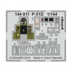 1/144 North American P-51D Mustang Detail set for Eduard/PLATZ kits