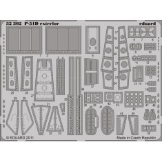 1/32 North American P-51D Mustang Exterior Detail Set for Tamiya kit