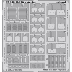 1/32 Boeing B-17G Flying Fortress Exterior Detail-up Set for HK Models kit