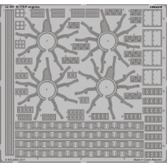 1/32 Boeing B-17E/F Flying Fortress Engines for Hong Kong Models (1 Photo-Etched Sheet)