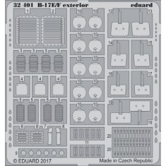 1/32 Boeing B-17E/F Flying Fortress Exterior Detail Set for Hong Kong Models kit (1PE) 