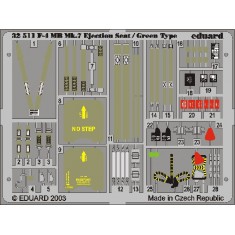 Colour Photoetch for 1/32 McDonnell Douglas F-4 Phantom II Ejection Seat - Green