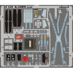 Colour Photoetch for 1/32 MiG-29 Fulcrum K-36DM Seat for Trumpeter kit