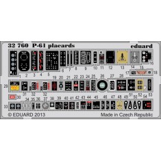 1/32 Northrop P-61B 'Black Widow' Placards for HobbyBoss kits