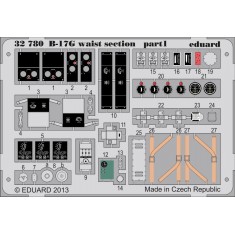 1/32 Boeing B-17G Flying Fortress Waist Section Detail Set for HK Models (2 PE Sheets)