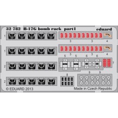 1/32 Boeing B-17G Flying Fortress Bomb Rack Detail Set for HK Models kit (2 PE Sheets)