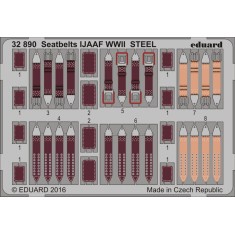 1/32 WWII IJAAF Seatbelts (Steel, 1 Photo-Etched Sheet)