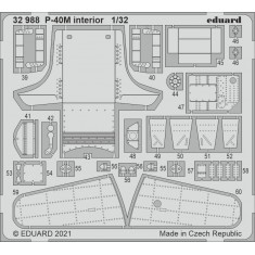 1/32 Curtiss P-40M Warhawk Interior Detail Set for Trumpeter kits