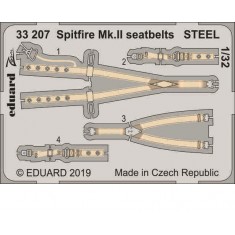 1/32 Supermarine Spitfire Mk.II Seatbelts STEEL Detail set for Revell kits