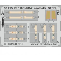 1/32 Messerschmitt Bf 110C-2/C-7 Seatbelts Steel for Revell kits