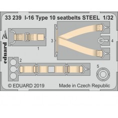 1/32 Polikarpov I-16 Type 10 Seatbelts for ICM kits