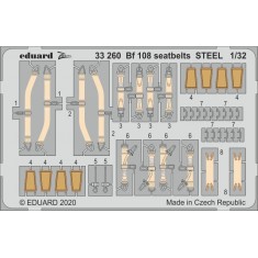 1/32 Messerschmitt Bf 108 Taifun Seatbelts STEEL Detail Set for Eduard kits
