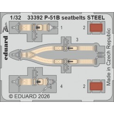 1/32 North American P-51B Seatbelts Detail Set for Eduard Kit