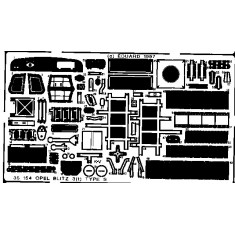 Photoetch for 1/35 Opel Blitz 3(t) Type S for Italeri kit