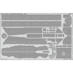 1/35 Panther Ausf.D Zimmerit Horizontal for Tamiya kit #35345 (2 PE sheets)