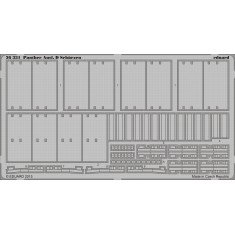 1/35 Panther Ausf.D Schurzen Detail Set for Tamiya kit #35345 (1 PE sheet)