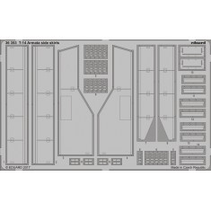 1/35 Russian Tank T-14 Armata Side Skirts for Zvezda kit (1 Photo-Etched Sheet)