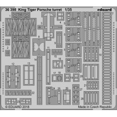 1/35 King Tiger Porsche Turret Detail Set (PE) for Meng Models