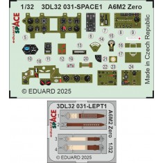 1/32 A6M2 Zero Interior 3D Decals for Tamiya kits