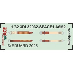 1/32 A6M2 Zero Seatbelts 3D Decals for Tamiya kits