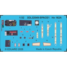 1/32 He 162A Details on 3D Decal for Hobby 2000 kit