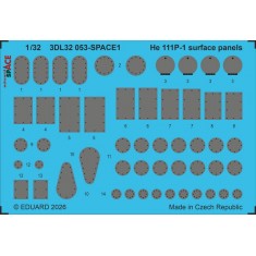 1/32 Heinkel He 111P-1 Surface Panels Details on 3D Decal for Revell Kit